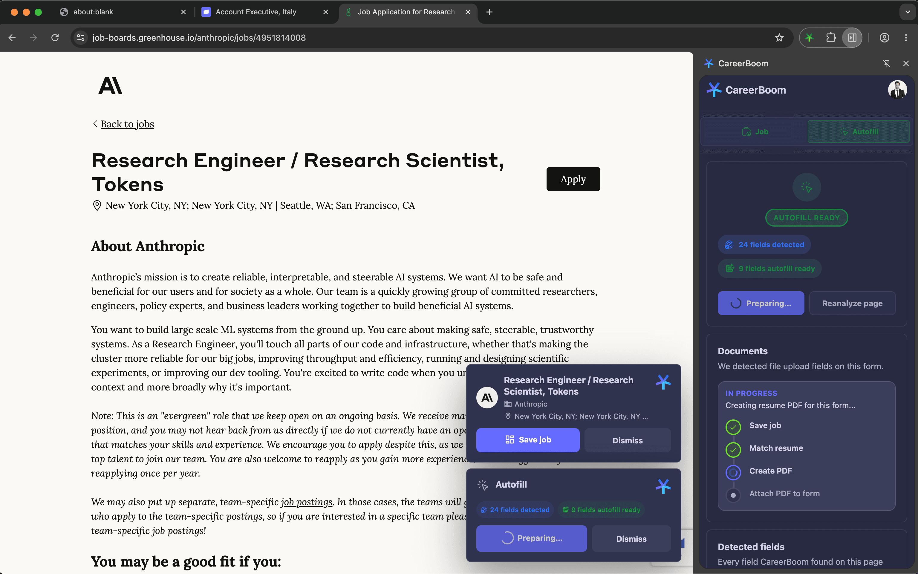 careerboom chrome extension